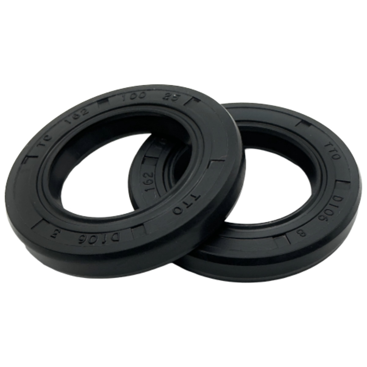 2pc Rotary Shaft Seal 1.000" x 1.625" x 0.250" Double Lip TC 1 x 1-5/8 x 1/4