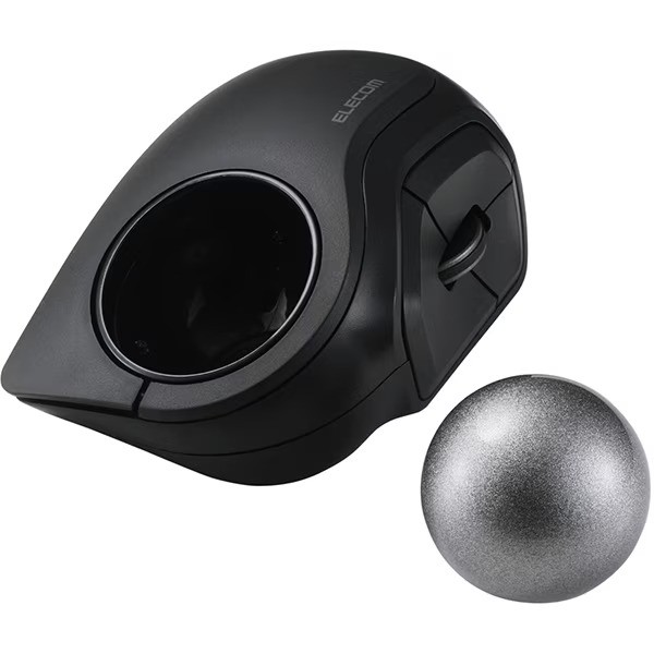ELECOM bitra Index Finger Trackball Mouse 5 Button Wireless Compact Silent Black