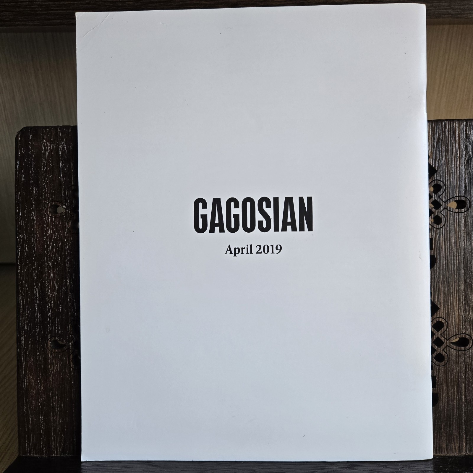 Gagosian Gallery Exhibition Catalog Magazine – April 2019 – Art Collectible
