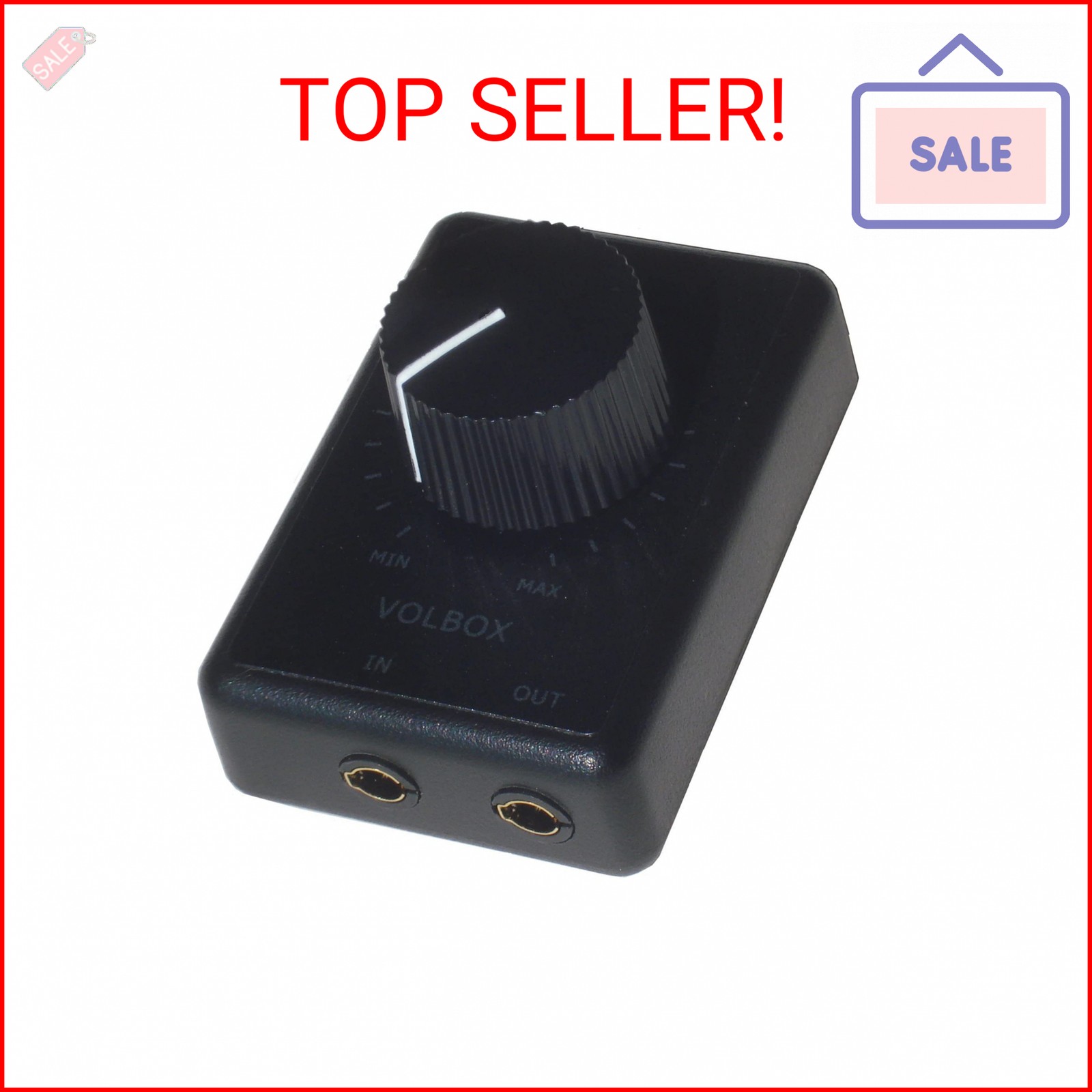 Volbox inline audio volume control attenuator 3.5mm 1/8" aux