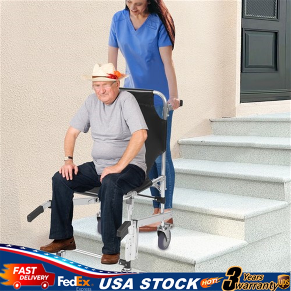 Foldable Emergency Transportation Stair Chair, Stair Climbing Wheelchair 160kg