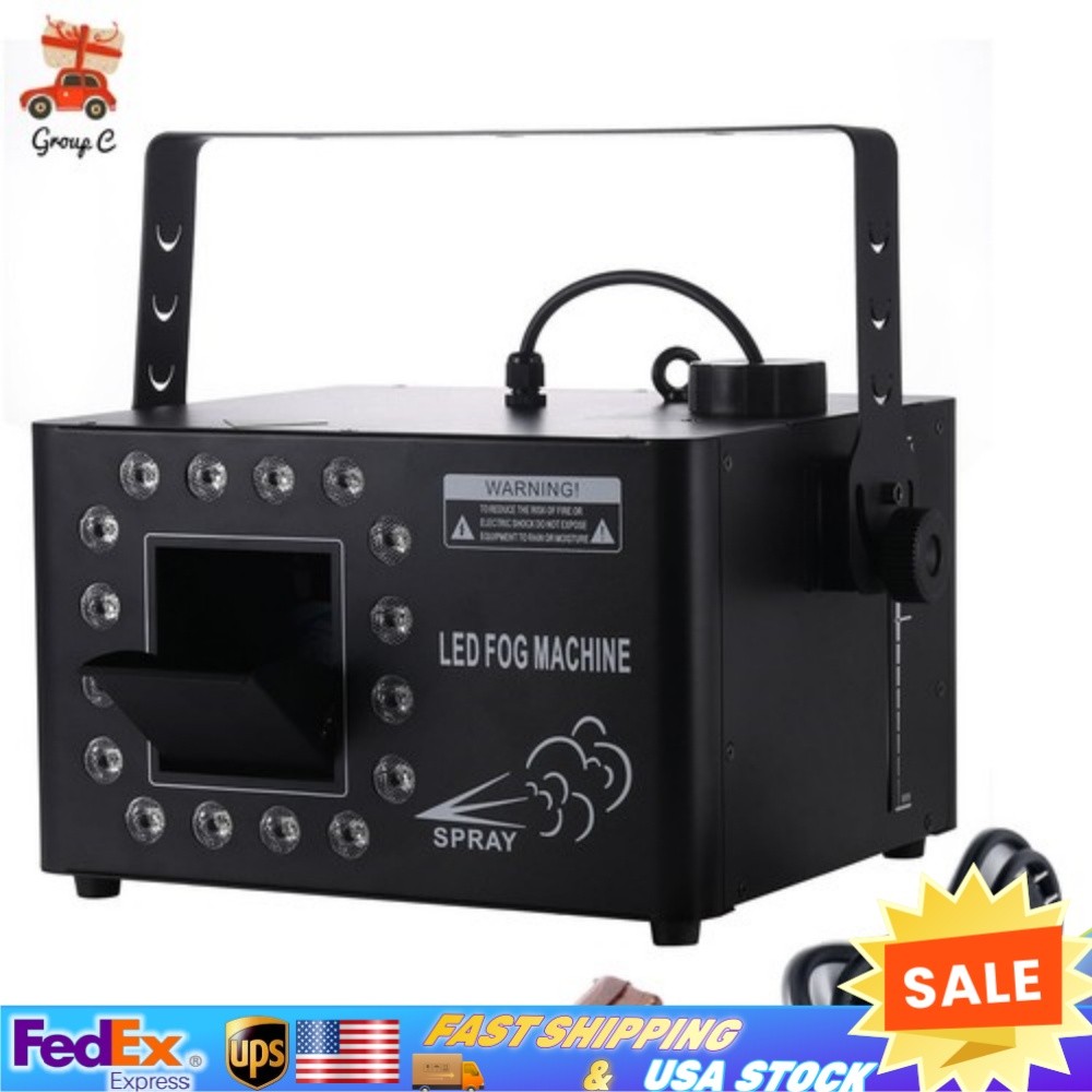 1500W Low Profile Hazer Haze Smoke Machine DMX Theater DJ Party Stage Effect