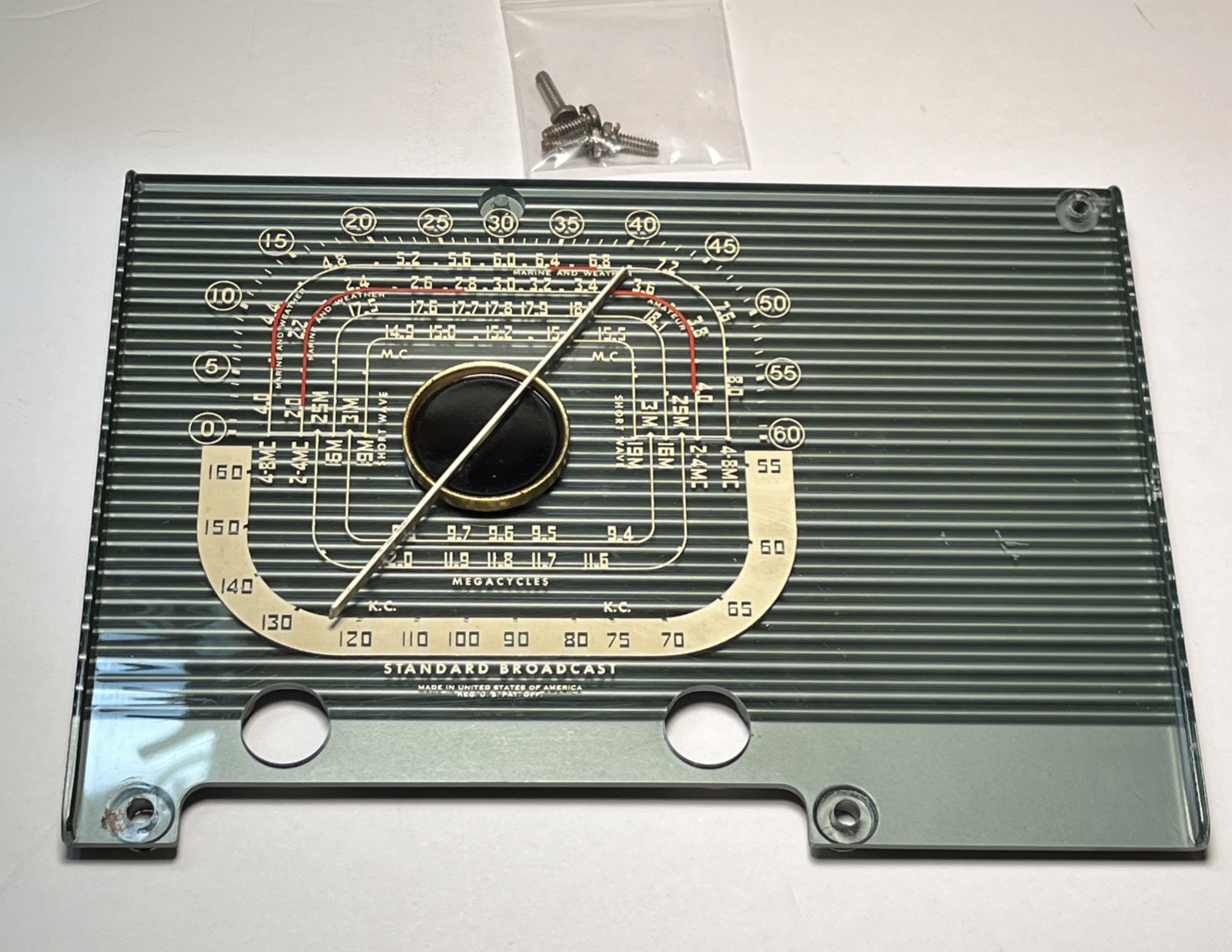 Original Zenith Transoceanic Model H-500  - Dial Face front + Pointer + Screws