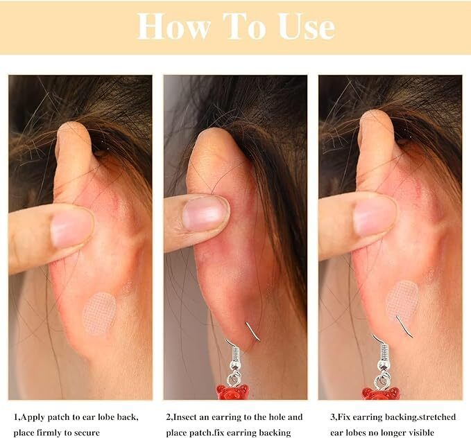 Lobe Wonder Ear Lobe Support Patches -- 60 ct