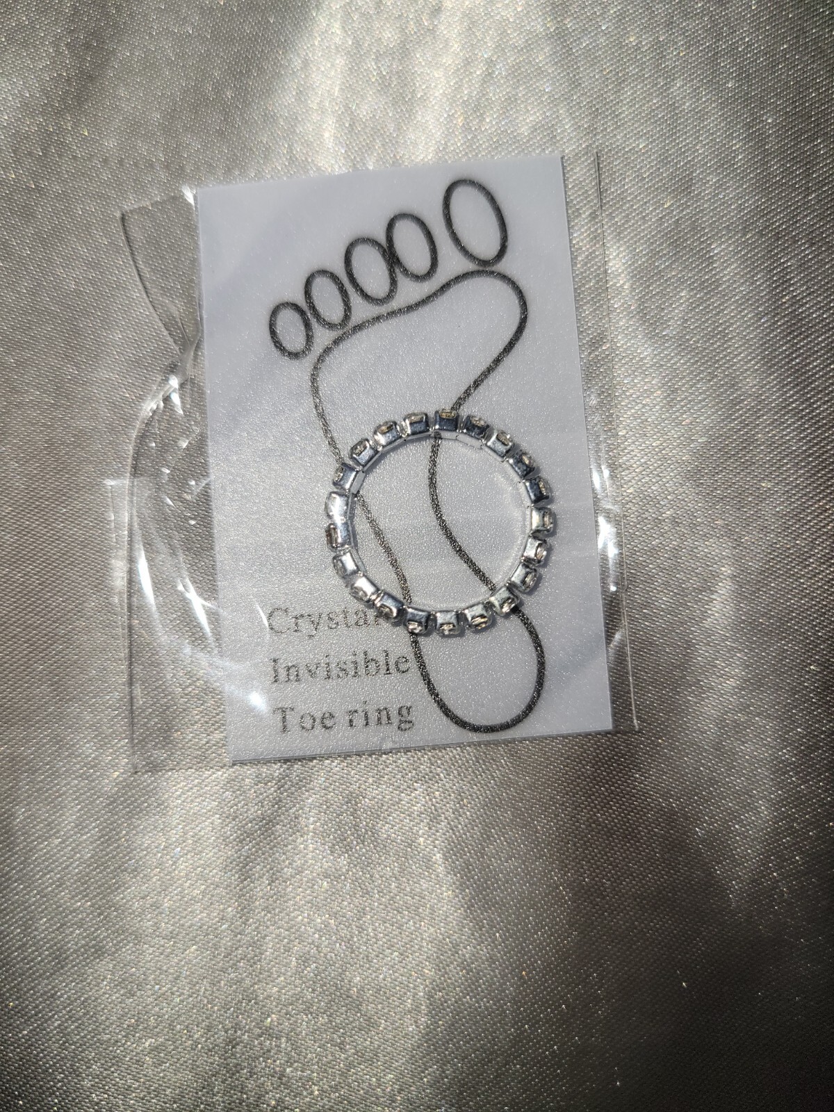 Rhinestone Clear Toe Ring NEW Bling! Jewelry