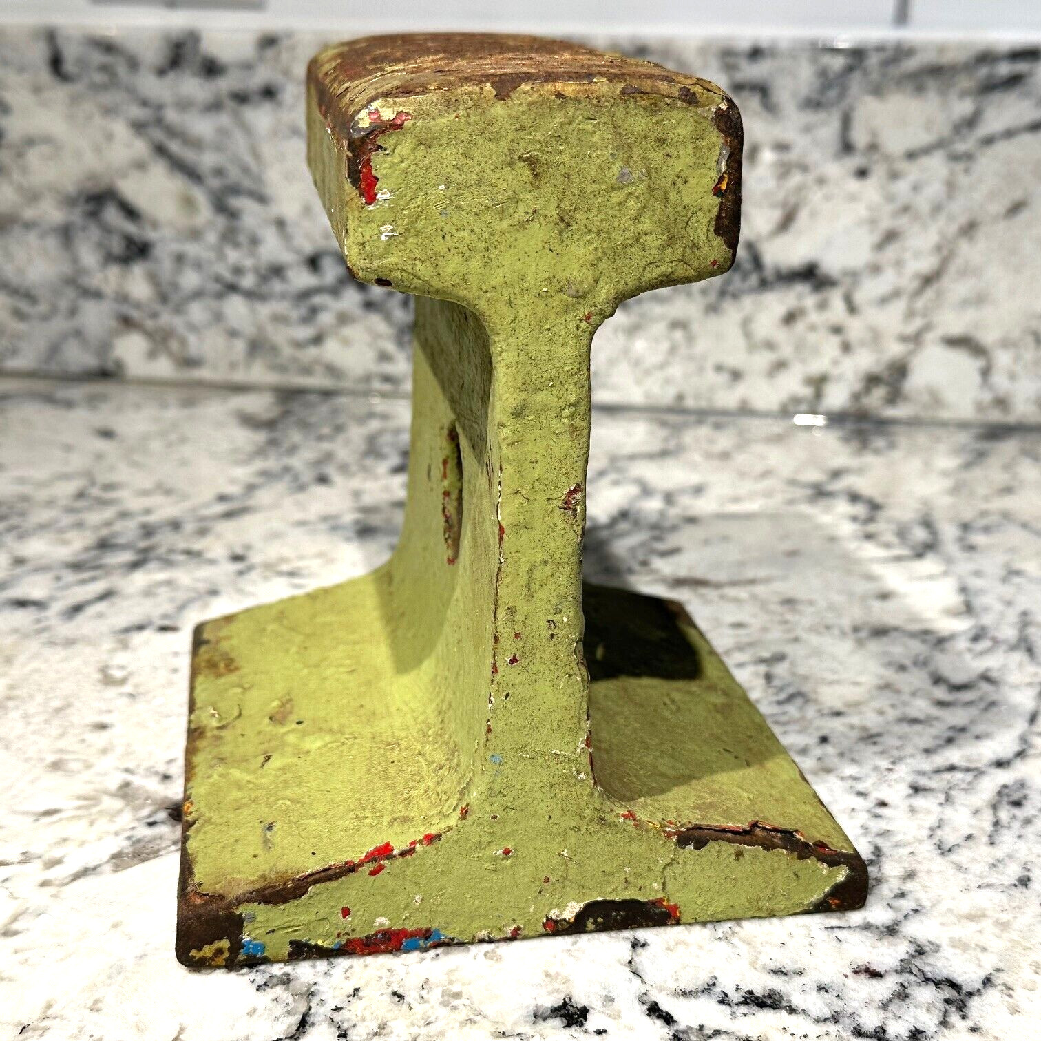 VINTAGE Train Railroad Track Steel Anvil Blacksmith Craft 17.8 Lbs. Survivor