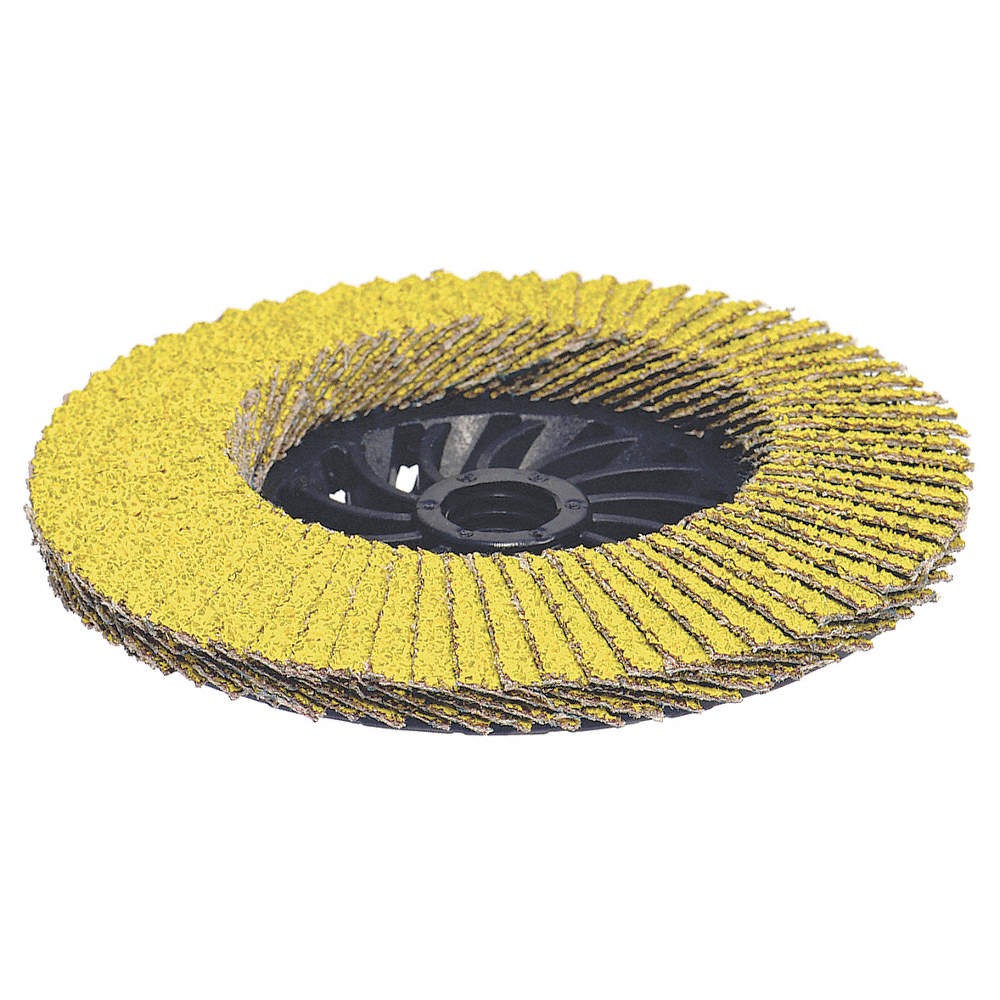 ARC ABRASIVES 71-10915HEW Flap Disc, 4 1/2 in Dia, 5/8 in Arbor 45GF70