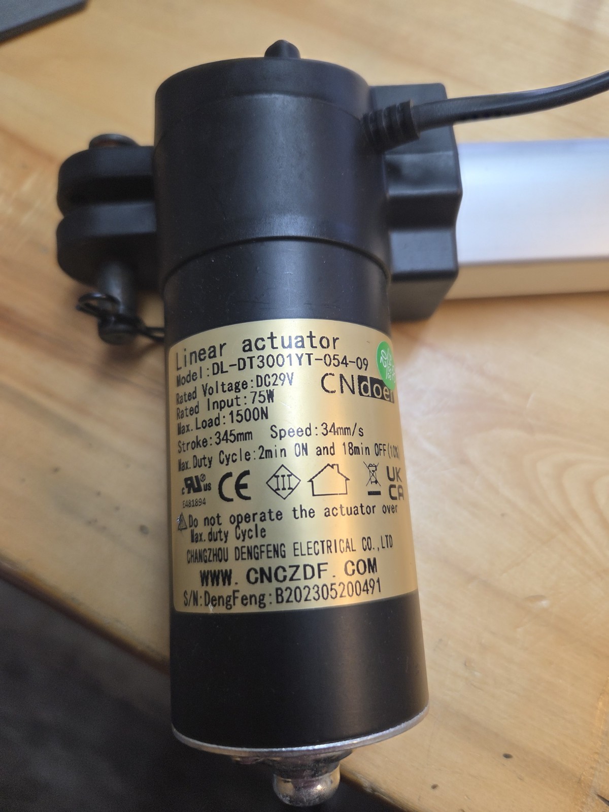 Motor Replacement Model: DL-DT3001YT-054-09 Linear Actuator for Recliners & more