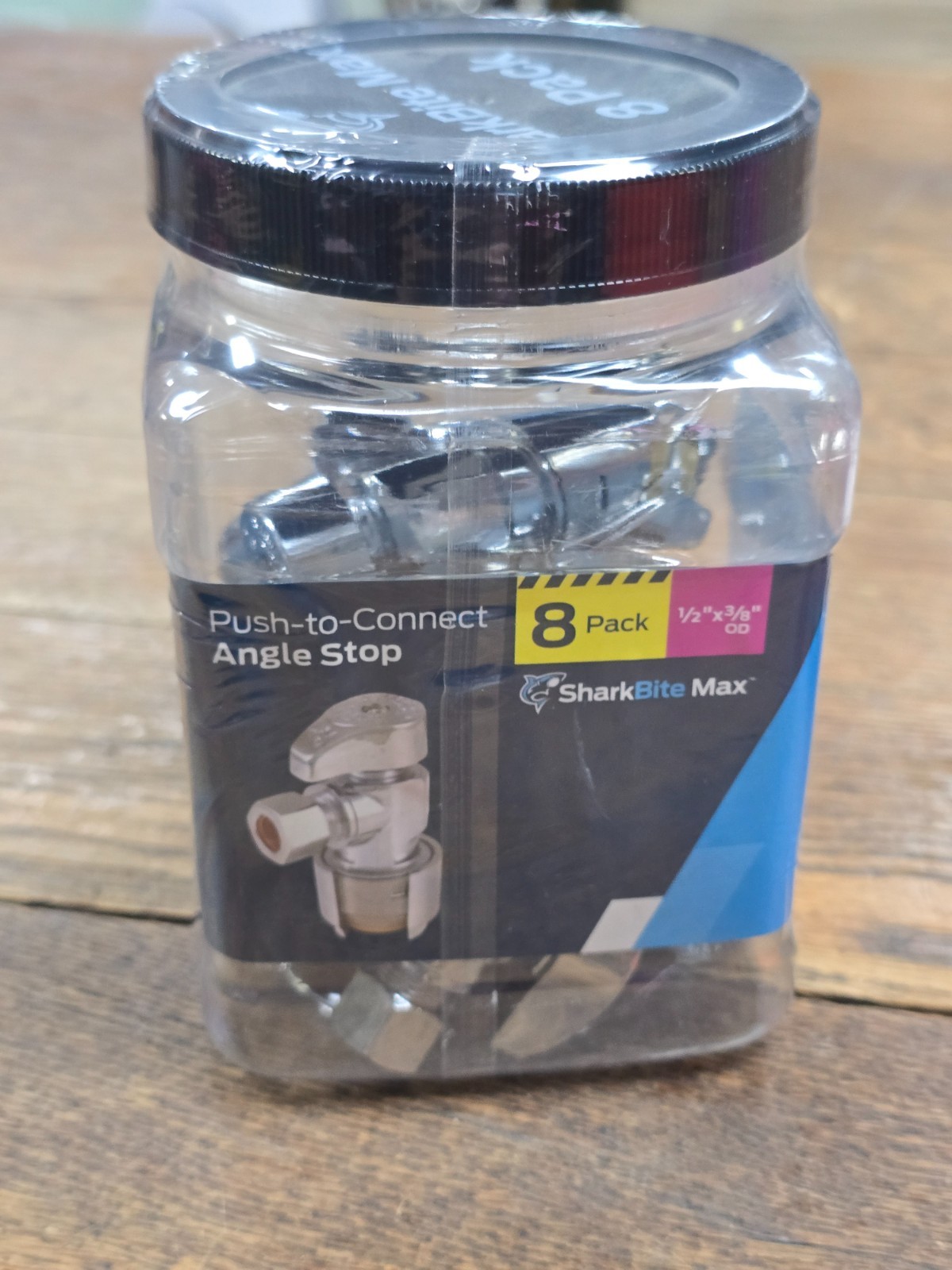 🛠️ SharkBite Max UR23036J8 * 1/2" Push-to-Connect 3/8" Angle Stop Valve