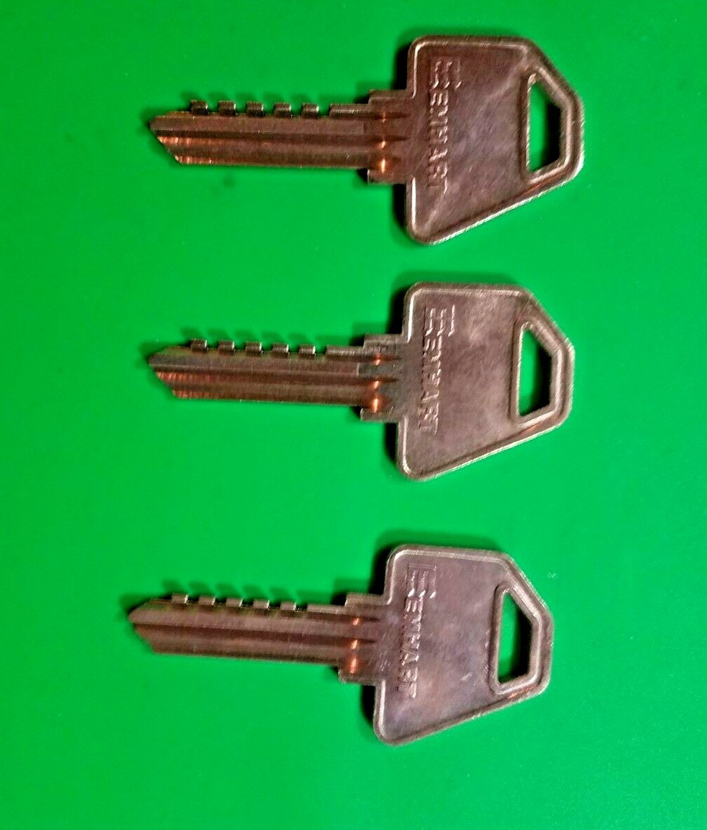 EMHART-CORBIN-RUSSWIN RARE H1 6 PIN SECURITY KEY BLANKS (3) LOCKSMITH LOCKSPORT