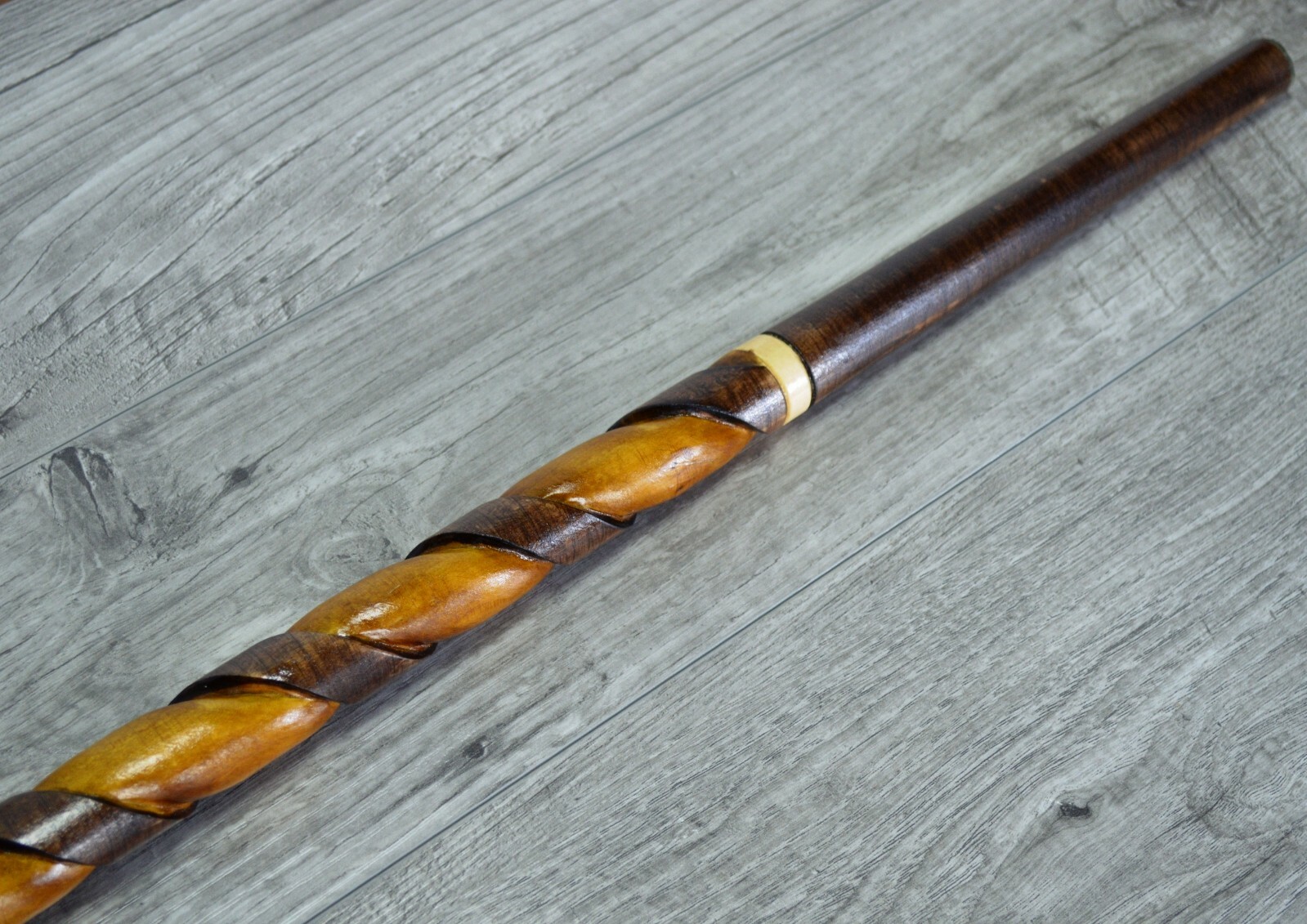 Cane Walking Stick Wooden carved Handmade - Lion Head