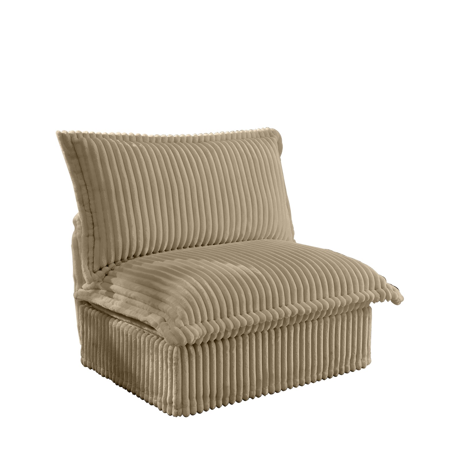 Corduroy Sofa, Deep Seat, Removable Washable Covers, 300lb Capacity