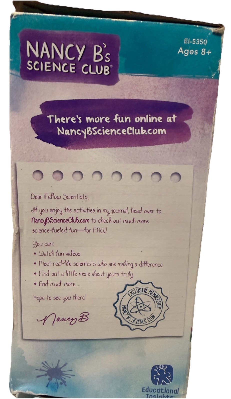 Nancy B's Science Club Microscope and Activity Journal New In Box