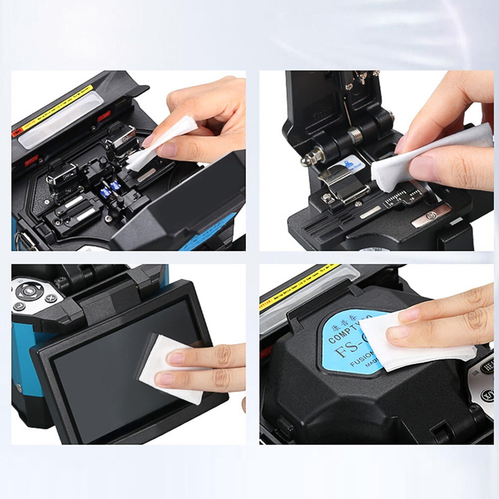 Dust-free Paper Optical Fiber Cleaning Wipes Clean Time Over 600+ for Bare Fiber