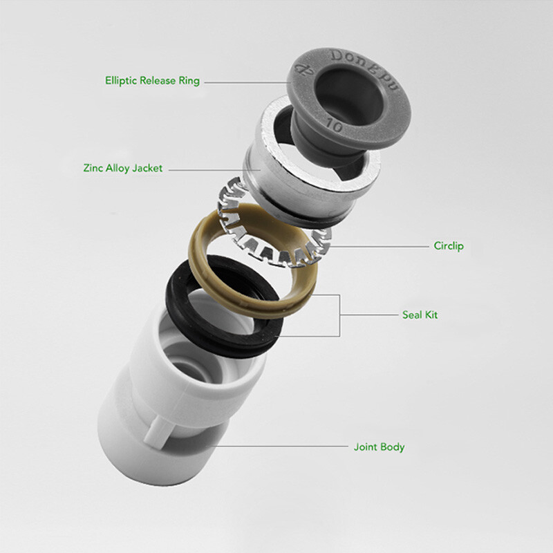 Pneumatic Connectors PY Air Hose Quick Connector Cylinder Push In Pipe Fitting