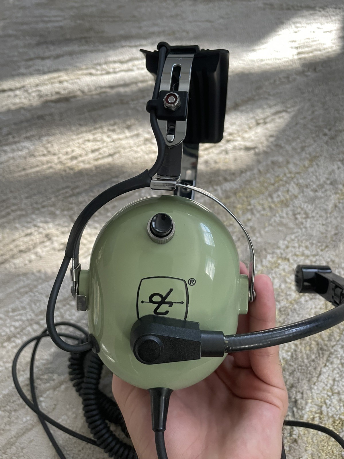 David Clark Model M-1A Aviation Pilot Headphones