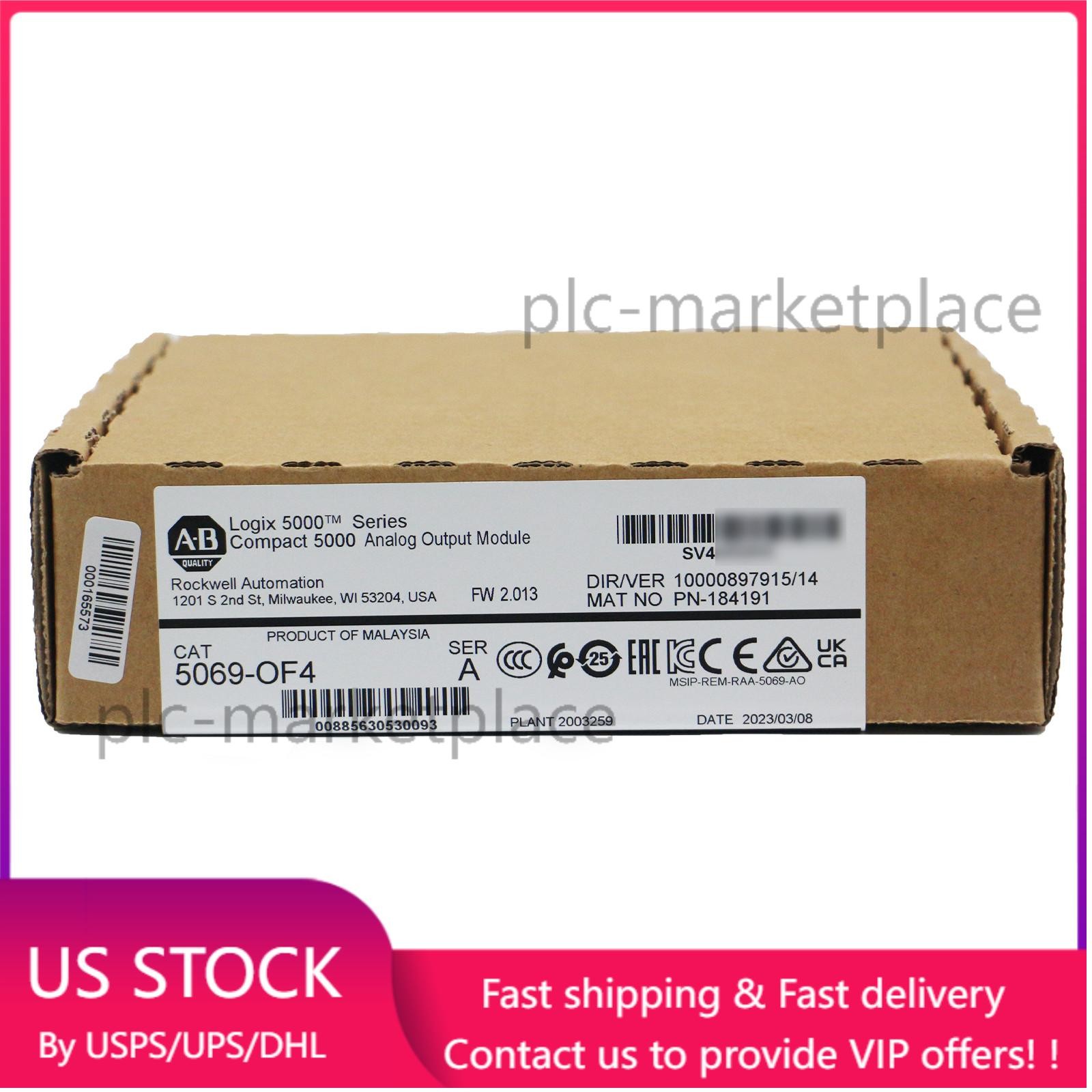 New Factory Sealed AB 5069-OF4 Compact 5000 Analog Output Module 5069OF4