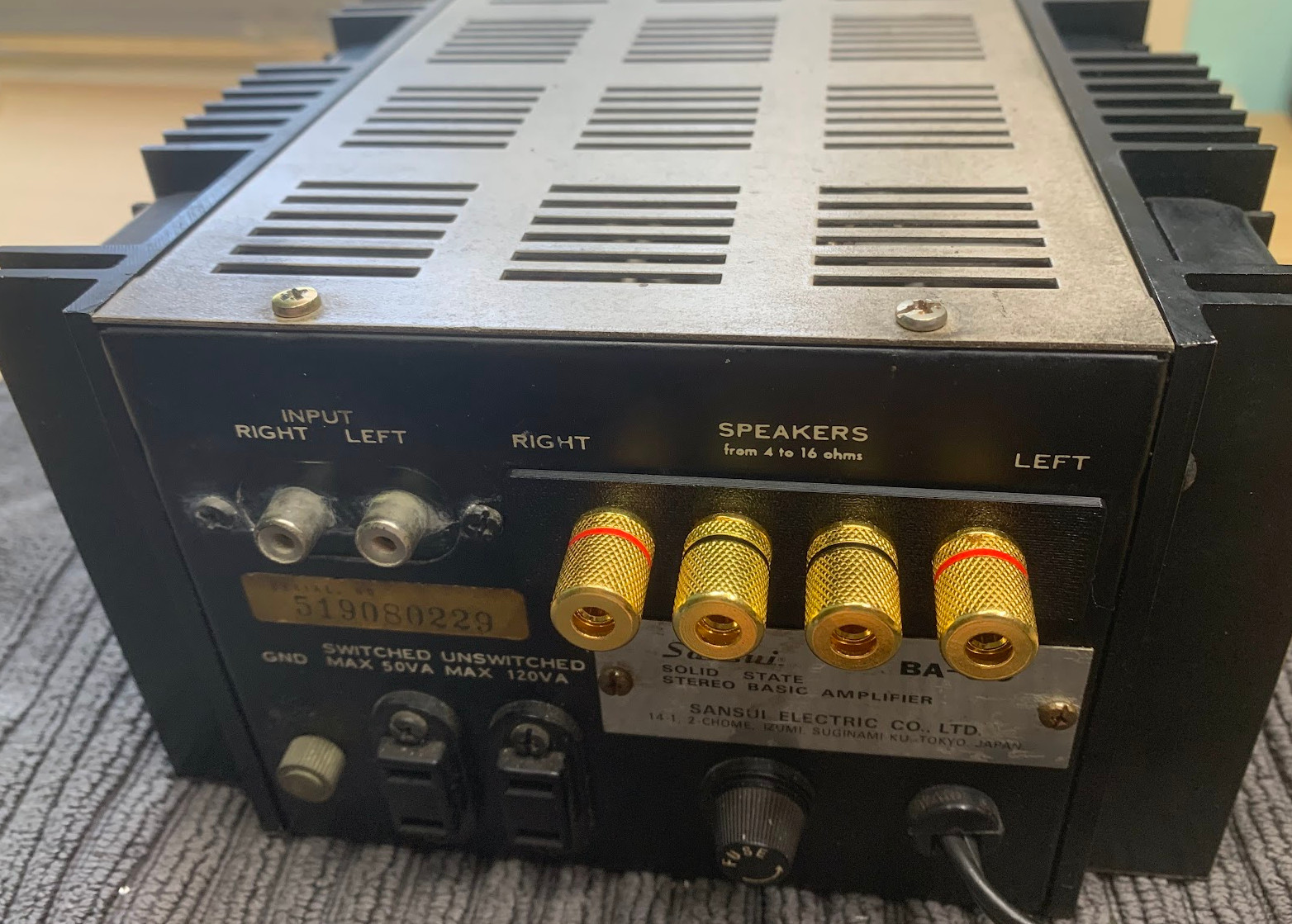 Sansui BA-60 speaker terminal upgrade kit