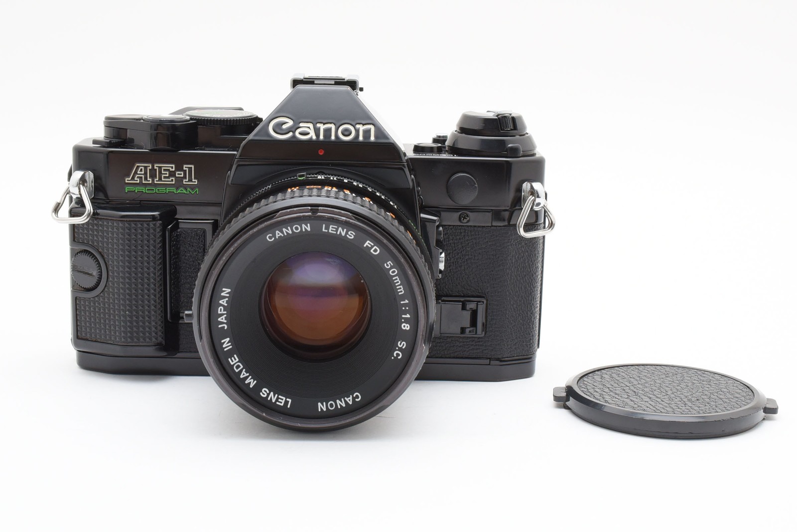 [N.Mint] Canon AE-1 PROGRAM 35ｍｍ Film Camera Black+ FD 50mm f/1.8 S.C. 2555908