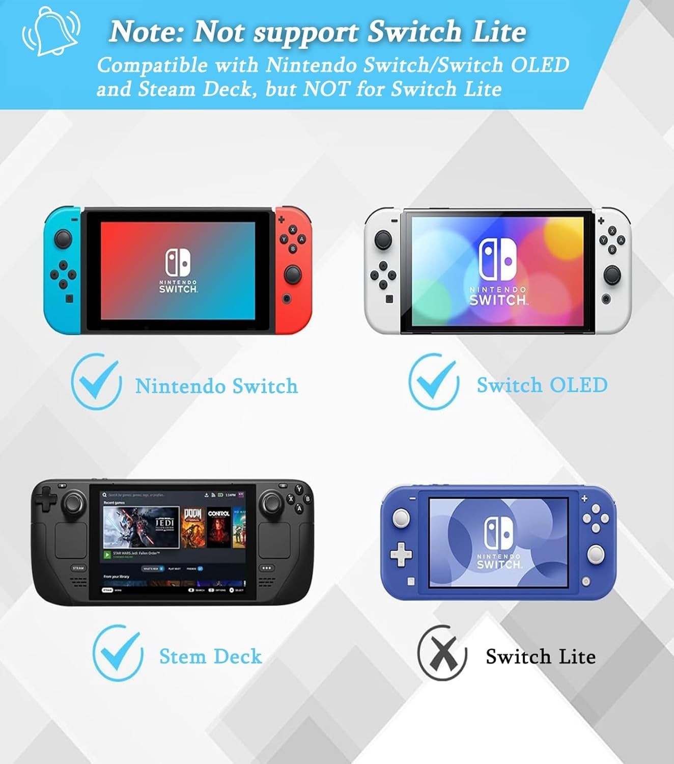 Portable 4K HDMI Dock for Nintendo Switch & OLED - USB C with PD 100W Charging