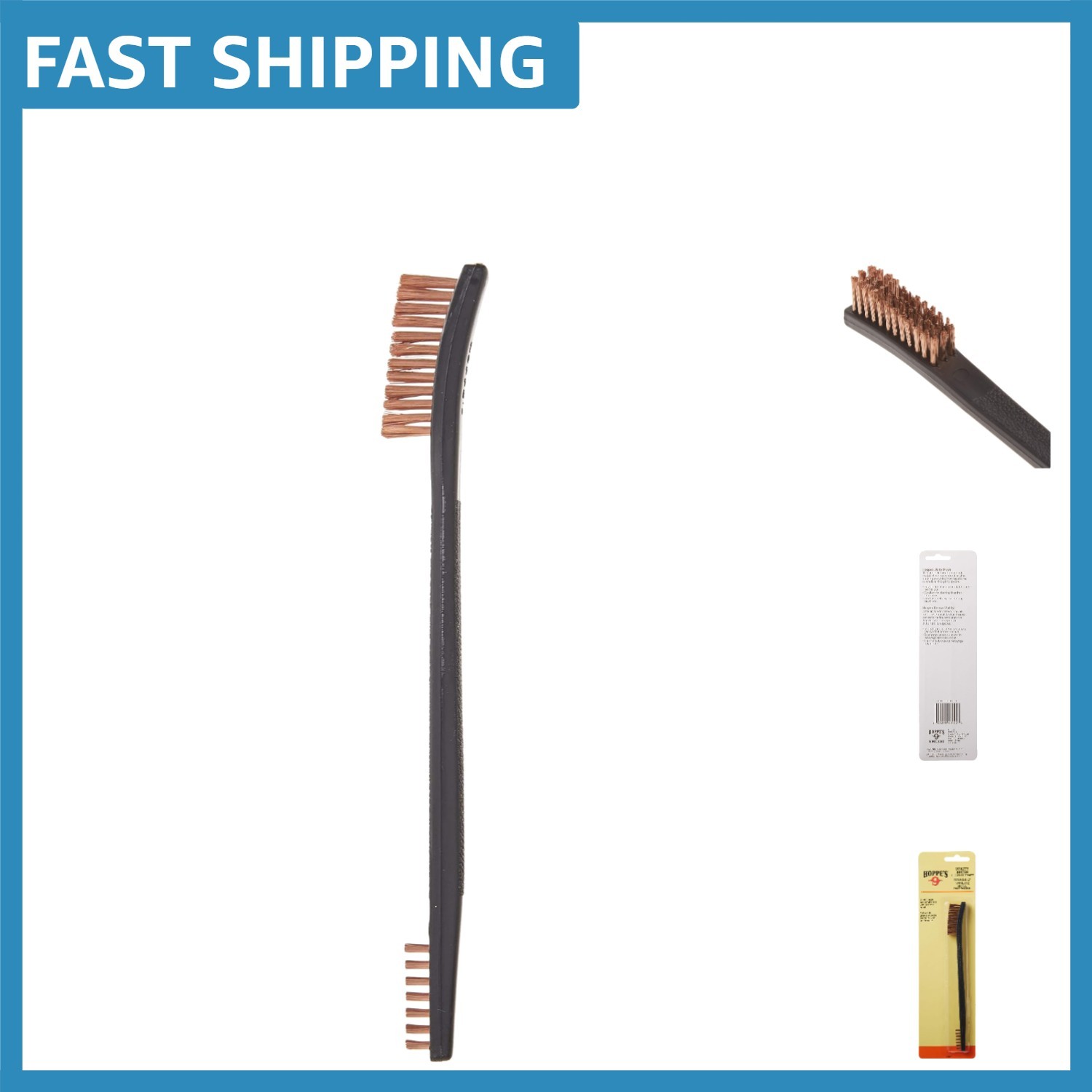 Versatile No. 9 Phosphor Bronze Utility Brush for Large Areas & Tight Spots