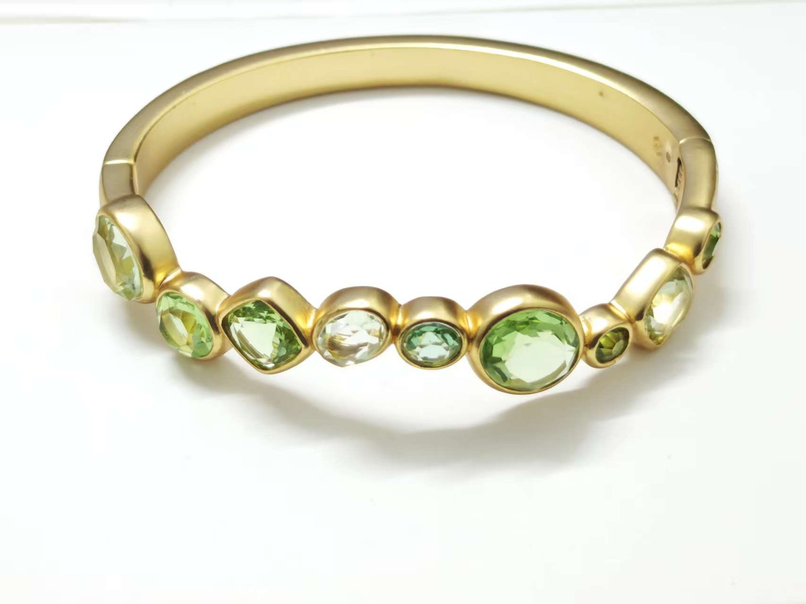 Julie Vos Kaleidoscope Hinge Bangle Green