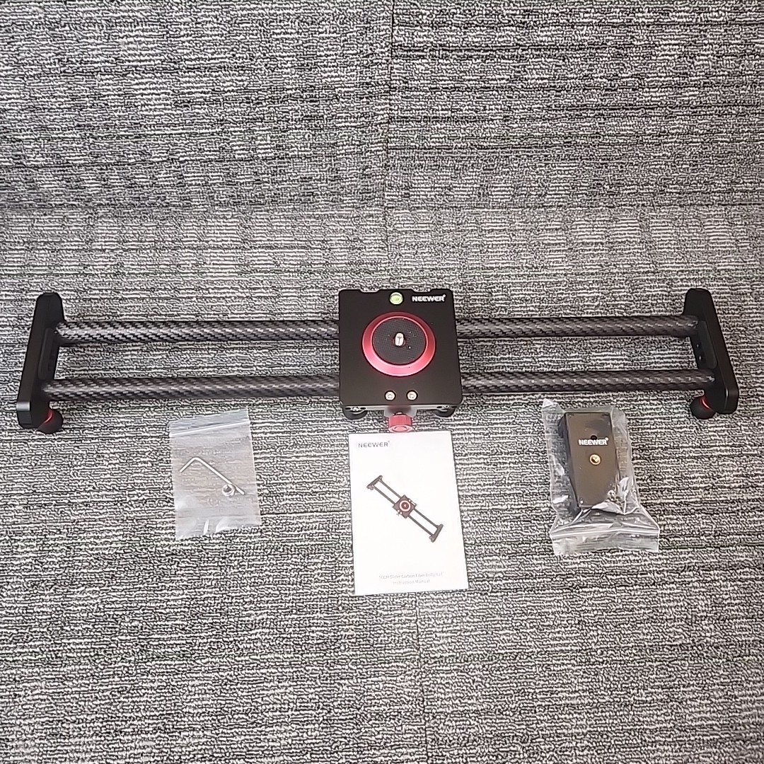 Neewer 50cm Camera Slider Carbon Fiber Dolly Rail iPhone & Android VS-CF50