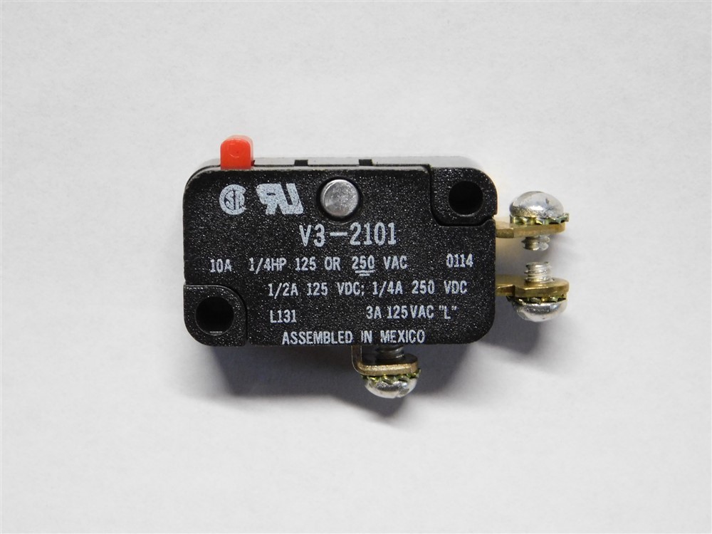 Honeywell Micro Switch V3-2101 10A 1/4 HP 125 or 250VAC SPDT Mini. Micro Switch