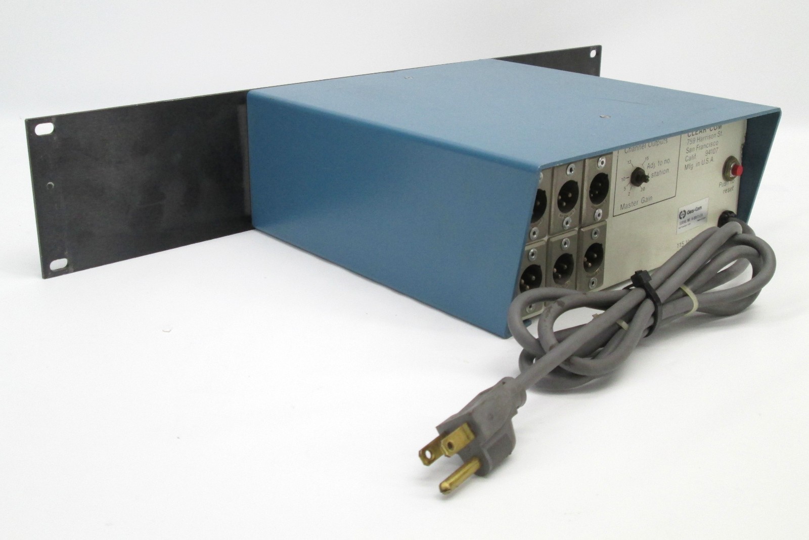 Vintage Clear-Com CS-100K Single-Channel Rackmount Main Station