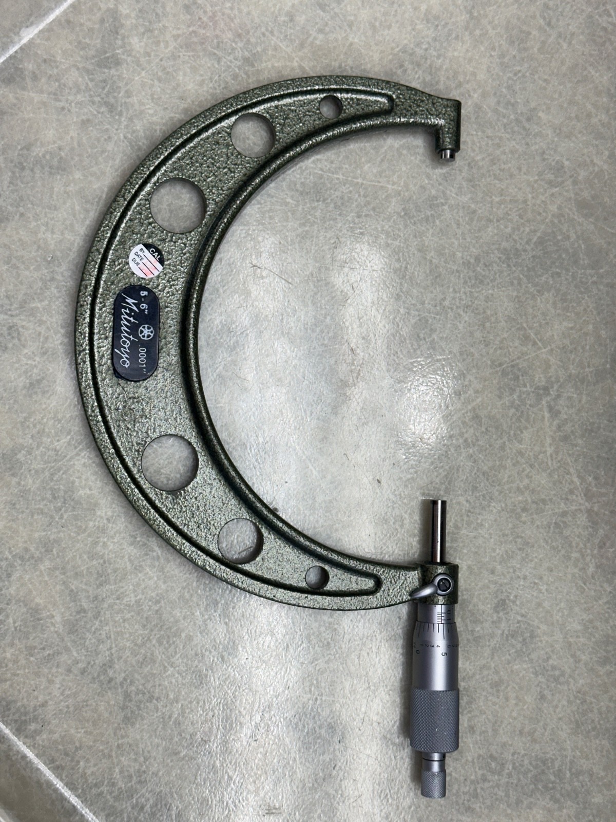 Mitutoyo No 103-220 5-6” Outside Micrometer .0001” Resolution
