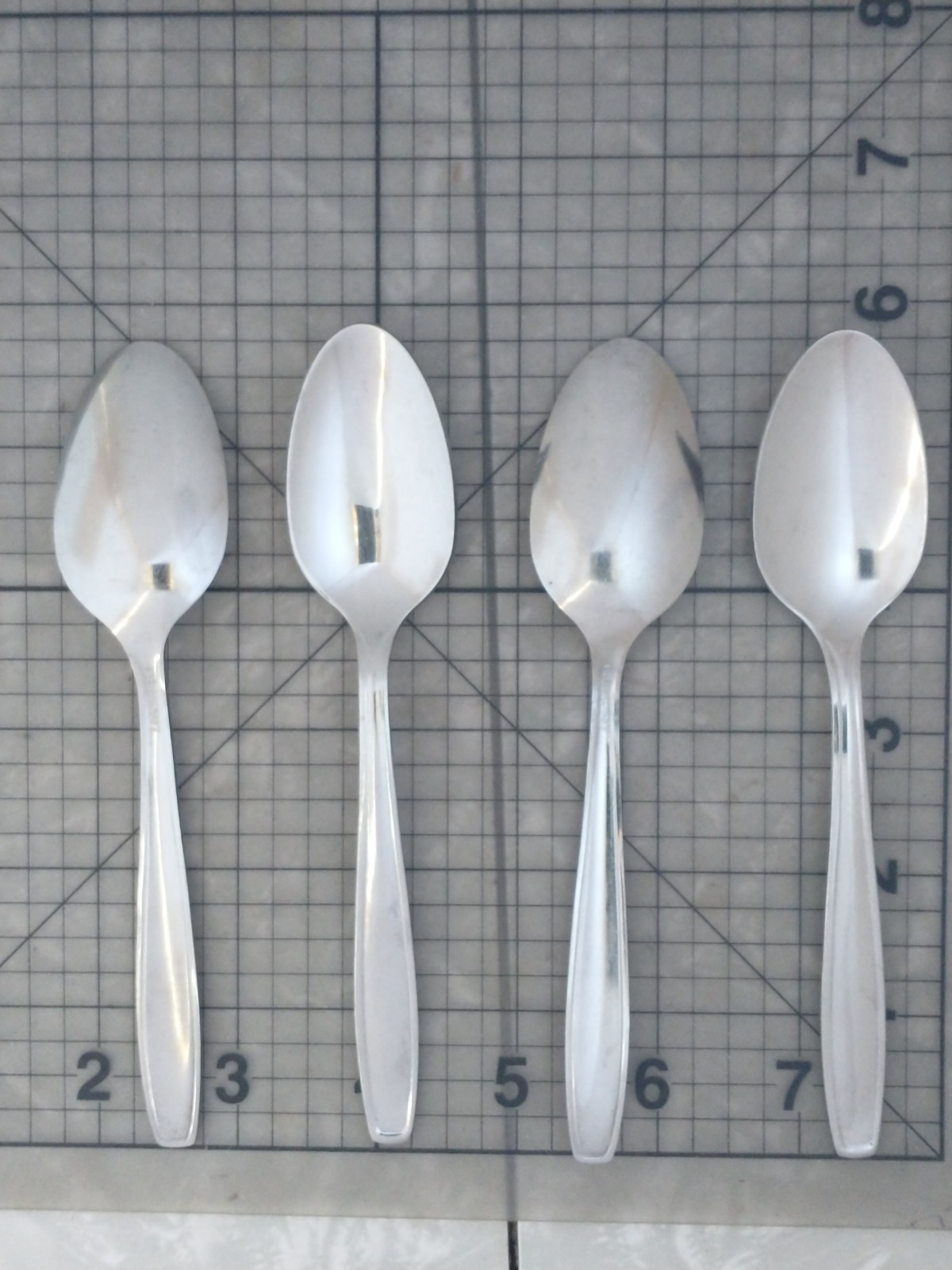 Oneida Vallarta Spoon Lot 4 Teaspoons Place Spoon & Sugar
