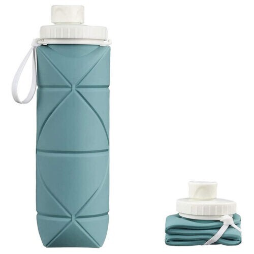 Silicone foldable bottle  - 600ml 20oz  Green New in box