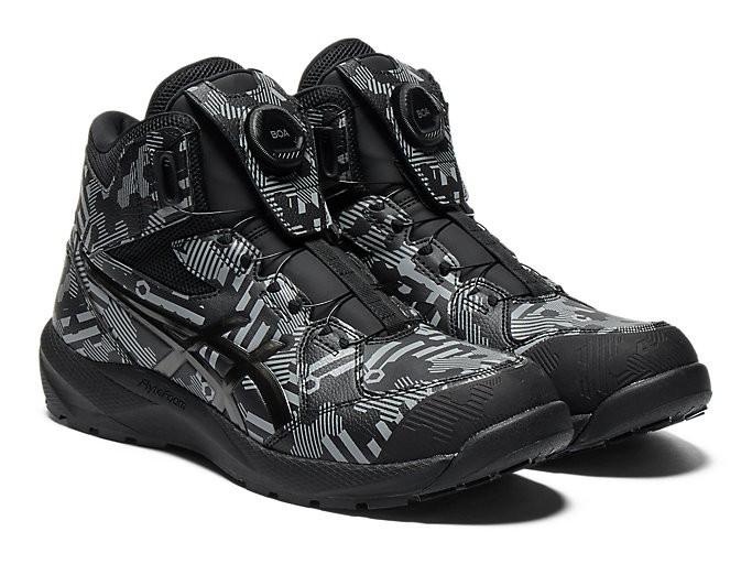 ASICS WINJOB CP314 BOA SYNERGY 1273A145 001 Black Gunmetal 3E Safety Shoes