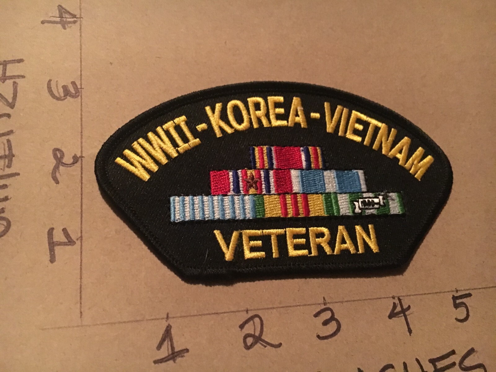 WW2 & Korea and Vietnam Veteran Hat Patch 4/25/25 modern
