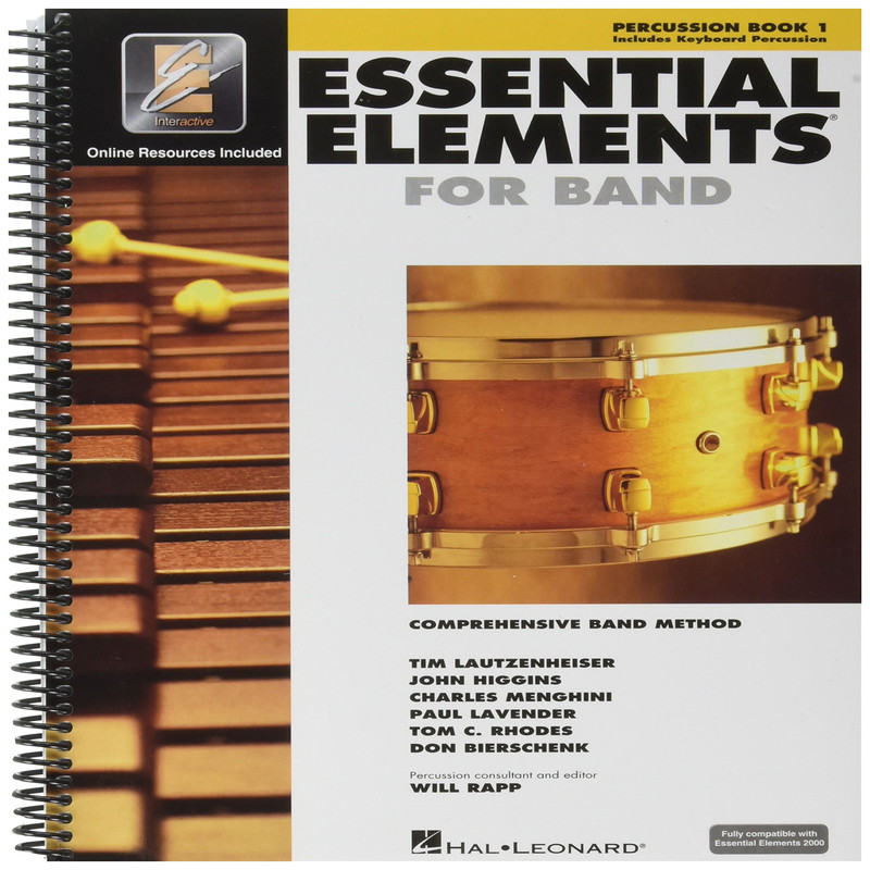 Hal Leonard 17120 Essential Elements 2000 Plus Percussion Book 1 Cd-Rom