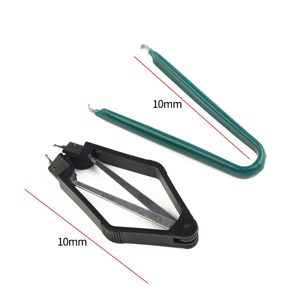 2pcs U Shape Type IC Chip Extractor ROM Extraction Metal Tool DIP Encapsulation