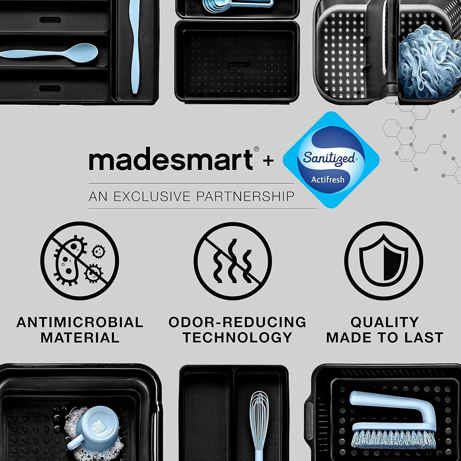 madesmart Portable Collapsible Dish Drying Rack