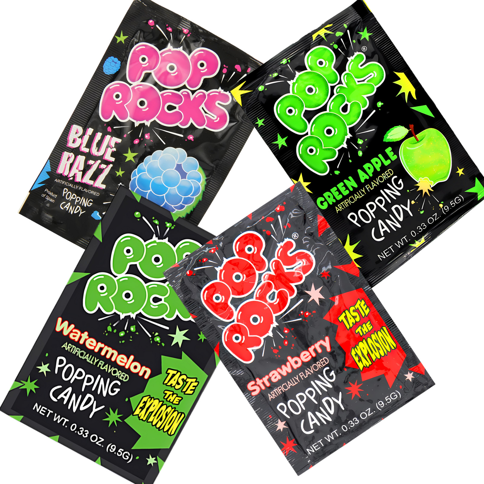 POP ROCKS POPPING CANDY 4 ASSORTED FLAVORS U.S.A. SELLER