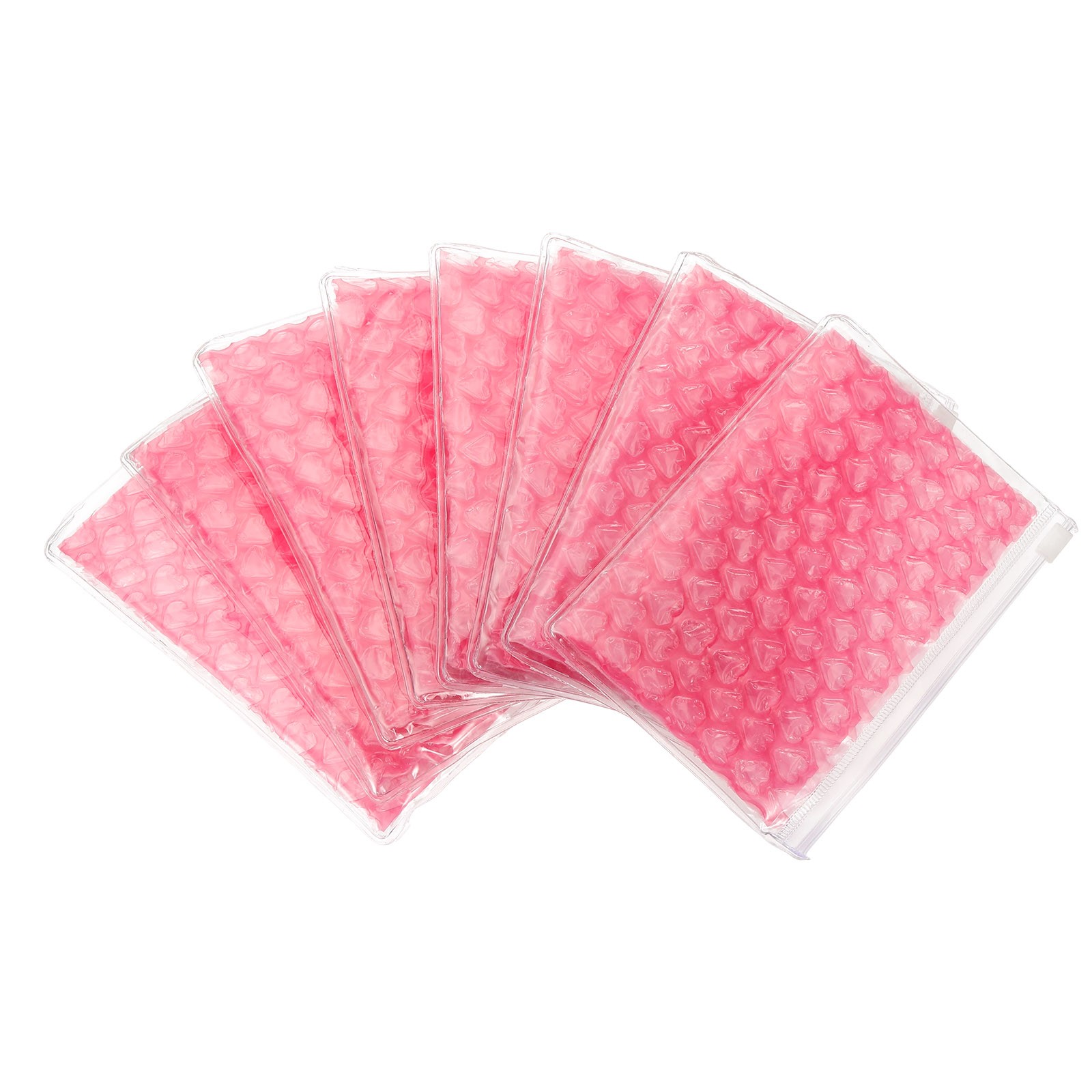 8pcs 4 x 6 Inch Bubble Bags Bubble Wrapping Pouches Zipper Packing Rose Red