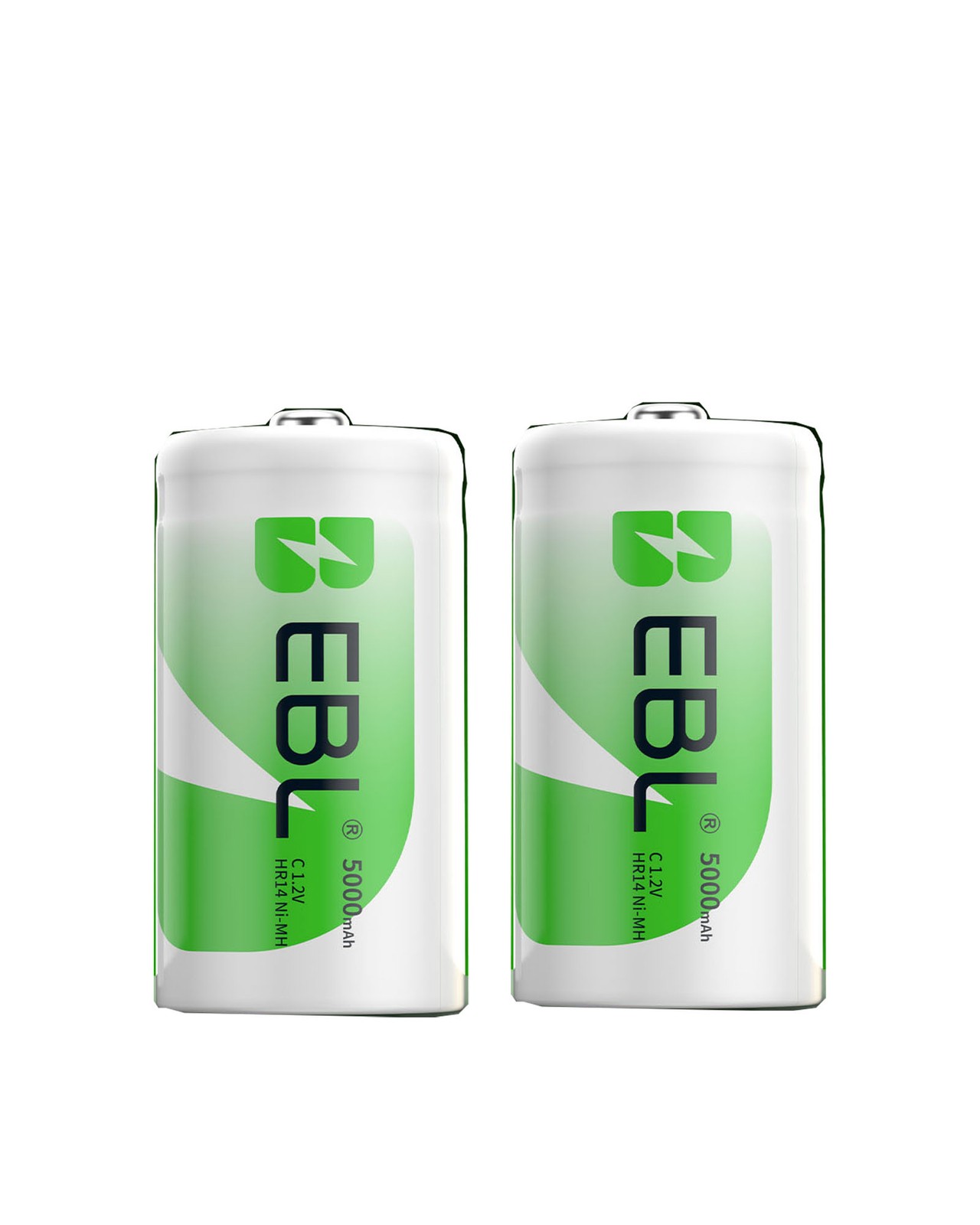 EBL C D Size Batteries Rechargeable ，Optional LCD Charger for C &D cell Battery