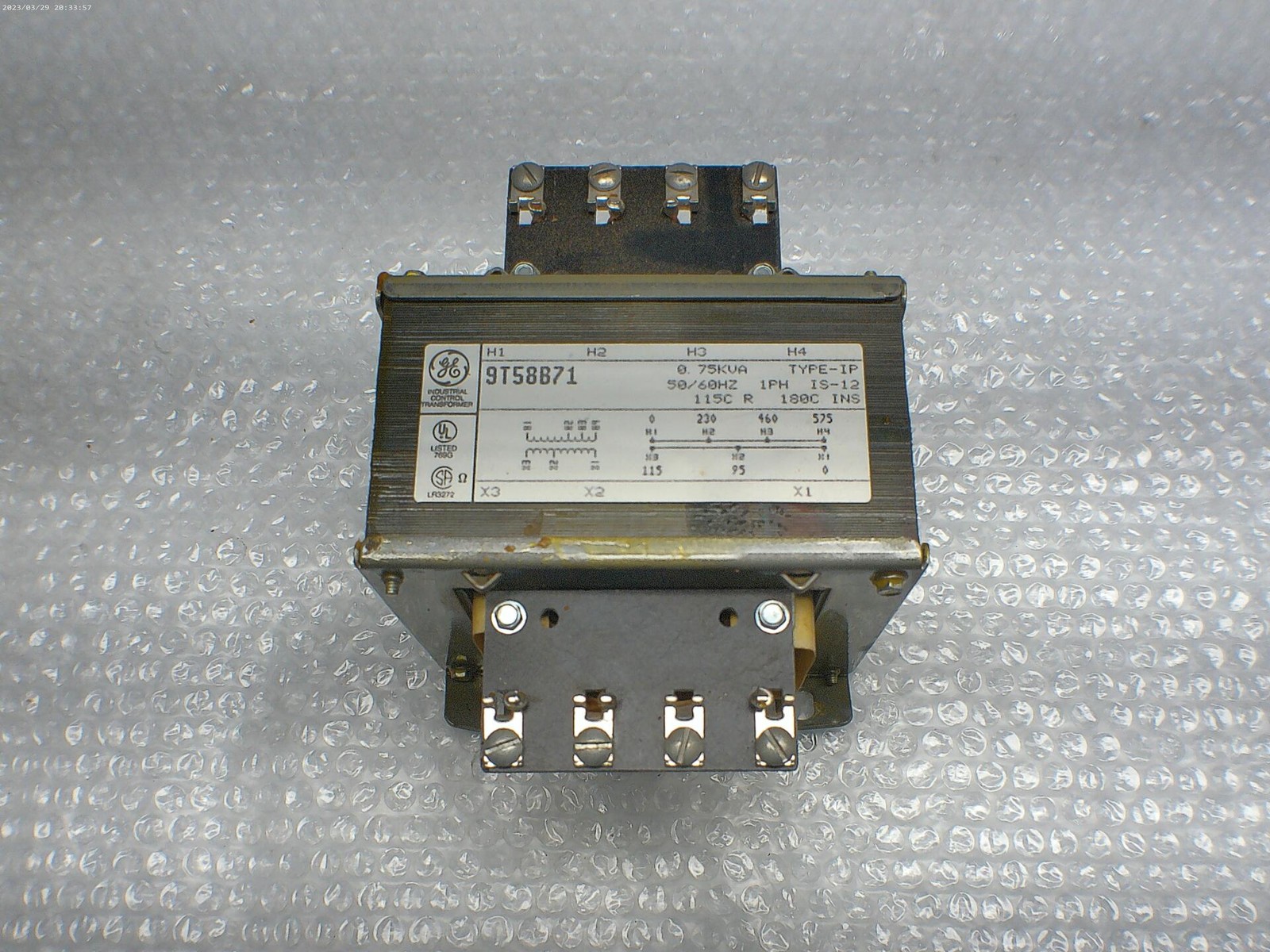 GENERAL ELECTRIC 9T58B71 TRANSFORMER NSNP
