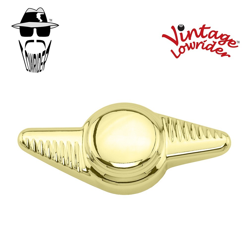 UNIVERAL 24T GENUINE VINTAGE LOWRIDER KNOCK-OFF 3/8 AXLE 648W GOLD