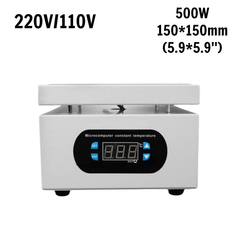 15*15CM Digital Hot Plate Preheating Station 220V/110V For PCB BGA Heating Work