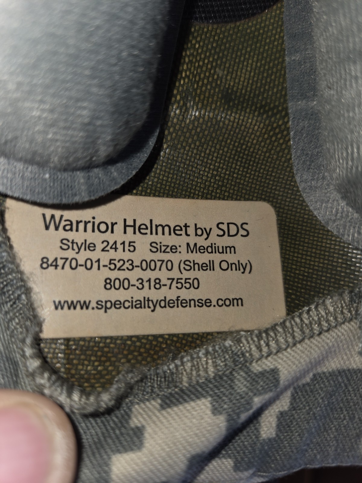 Warrior Helmet by SDSStyle 2415 Size: Medium