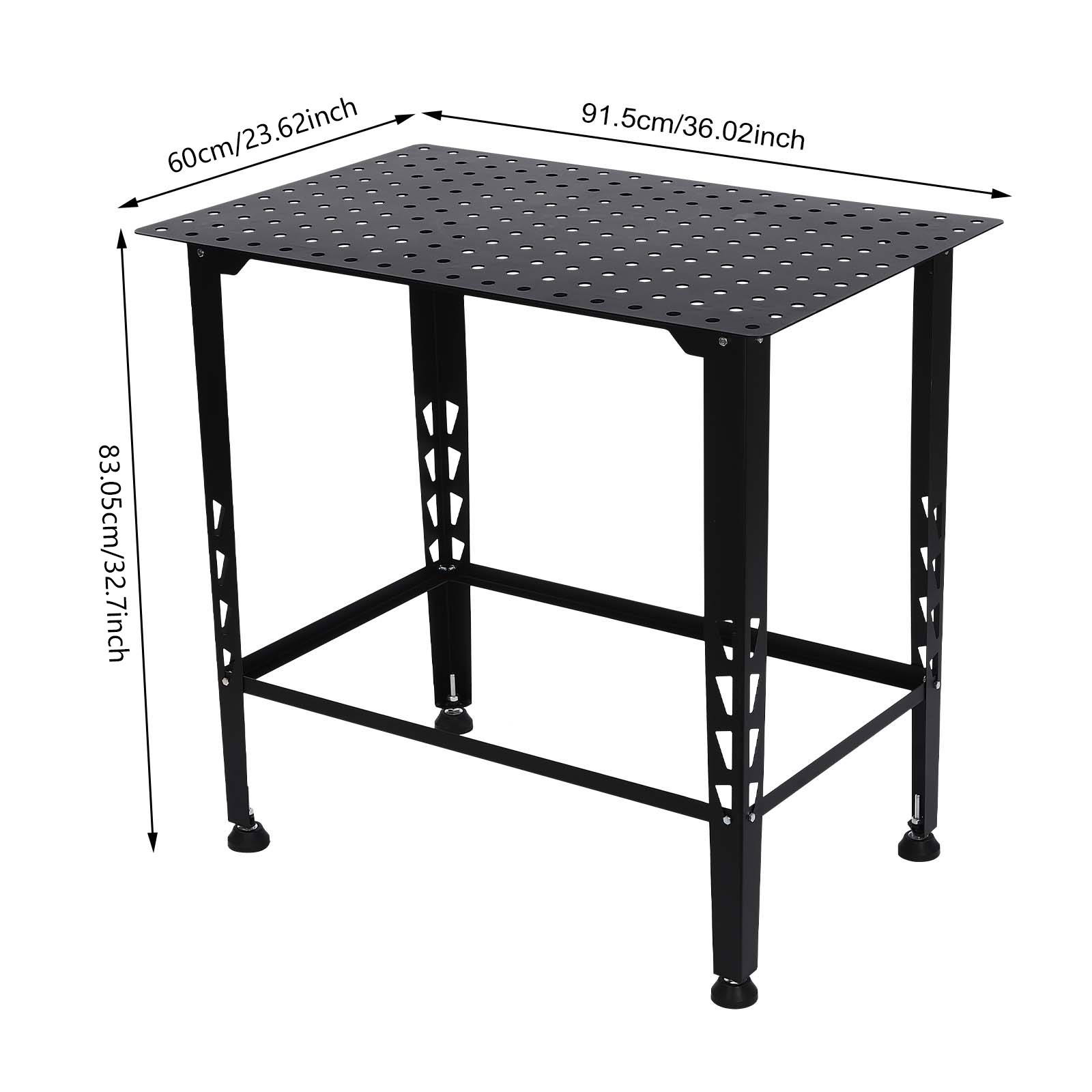 600LBS 36x24 Steel Welding Table Welding Fabrication Table Universal Work Table