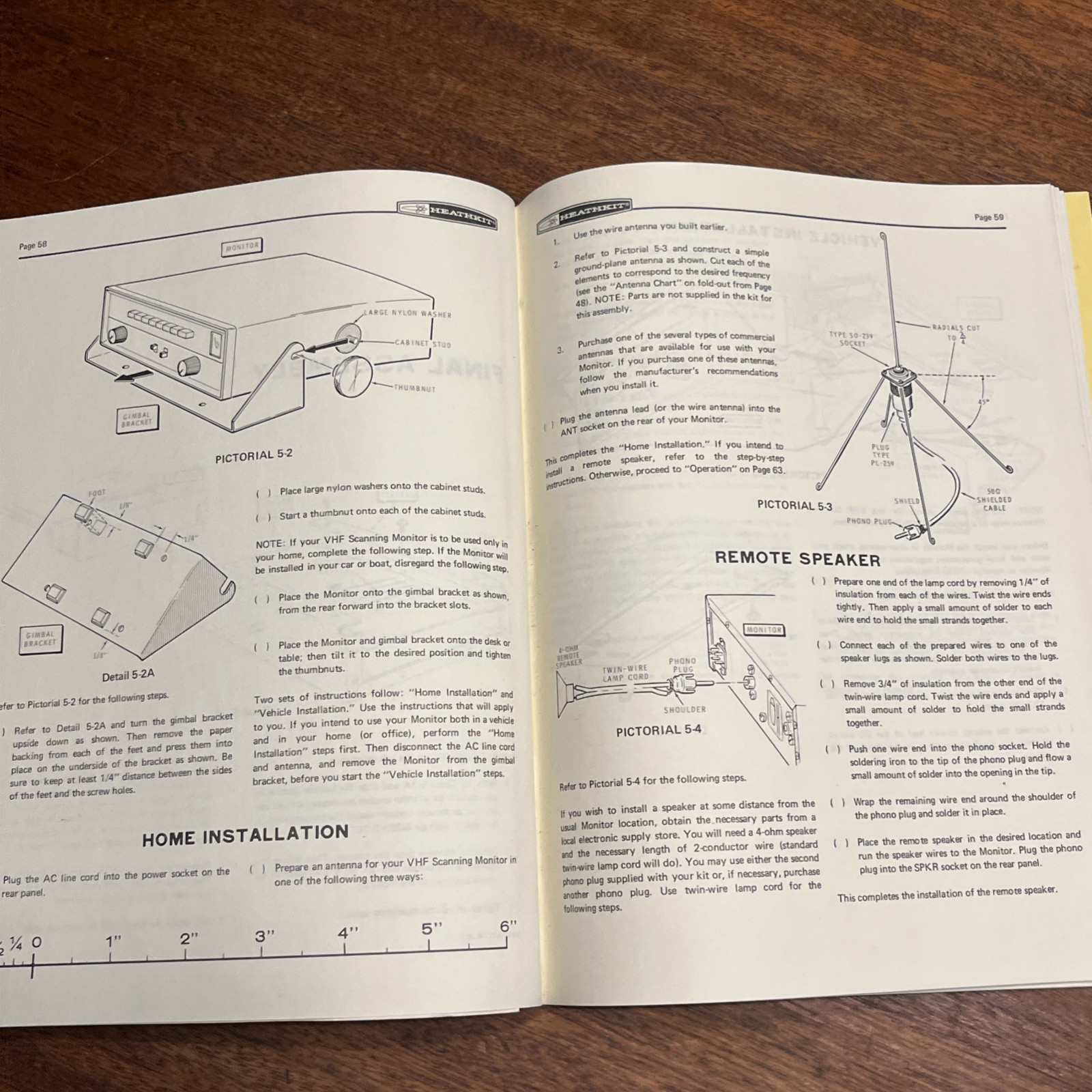 Original Heathkit GR-110 VHF scanning monitor original assembly manual