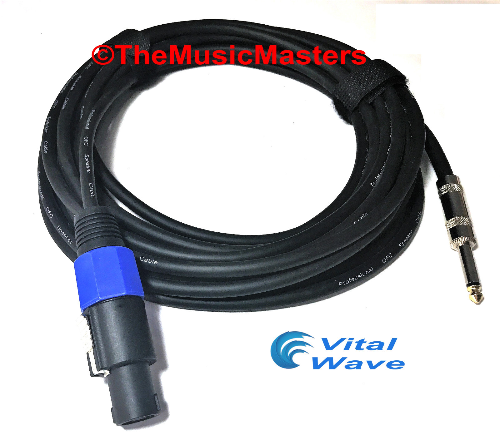 15' ft 14ga Speakon to 1/4" Male Plug SPEAKER CABLE WIRE PA DJ Pro Audio VWLTW