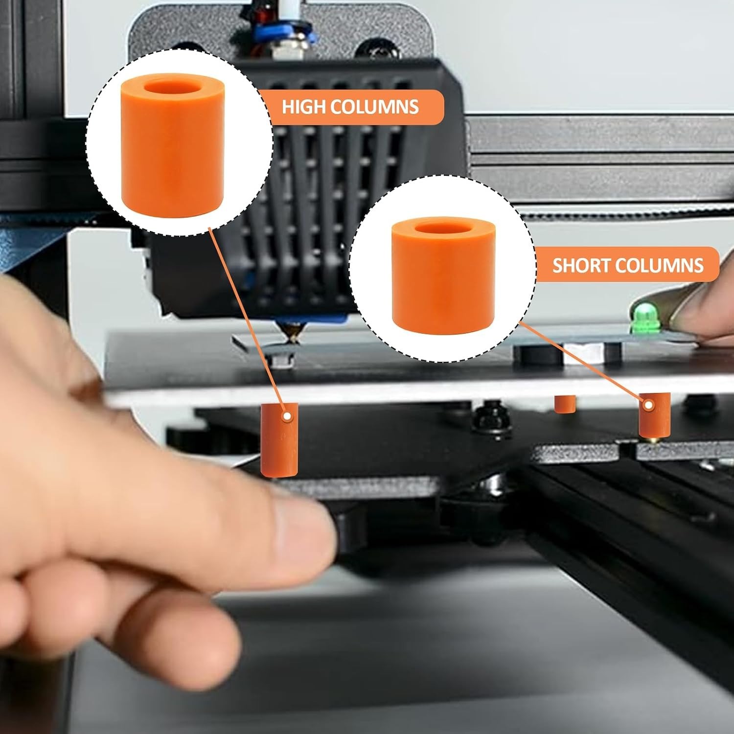 Universal 3D Printer Silicone Leveling Mats - 12 Pcs for Better Stability