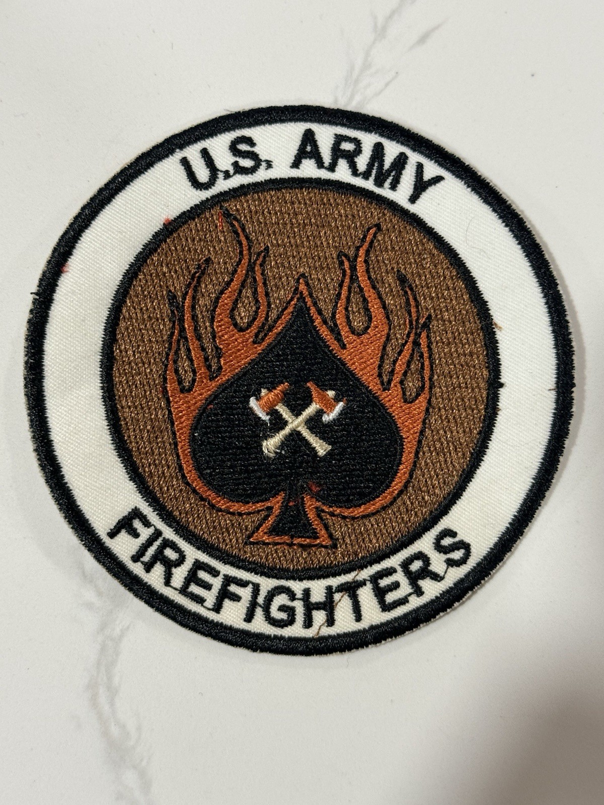 Vintage United States Army Firefighters  3.5” US Military Patch