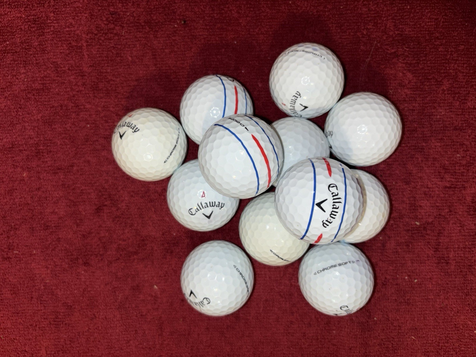 12 Mix CALLAWAY CHROMESOFT GOLF BALLS AAA/AAAA Quality